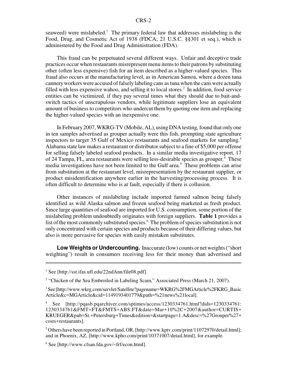 [20070411]RS22642_海鲜营销：打击欺诈和欺骗.pdf_第2页
