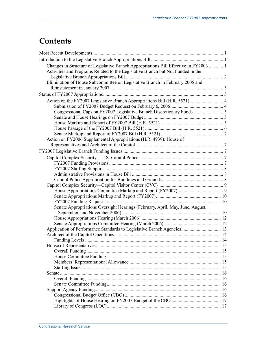 [20071001]RL33379_立法部门：2007财年拨款.pdf_第3页