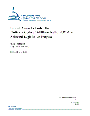 [20130906]R43213_《统一军事司法法典》（UCMJ）规定的性侵犯：选定的立法提案.pdf