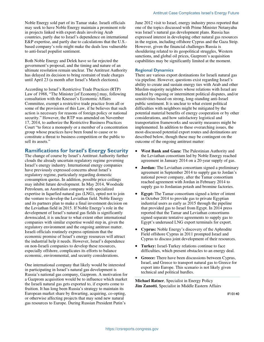 [20150227]IF10140_反托拉斯案使以色列能源前景复杂化.pdf_第2页