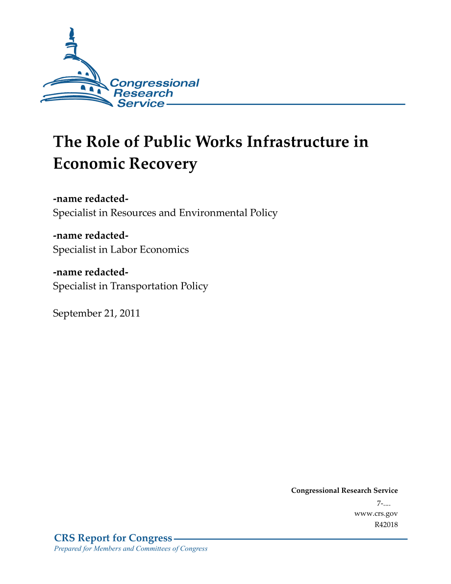 [20110921]R42018_公共工程基础设施在经济复苏中的作用.pdf_第1页
