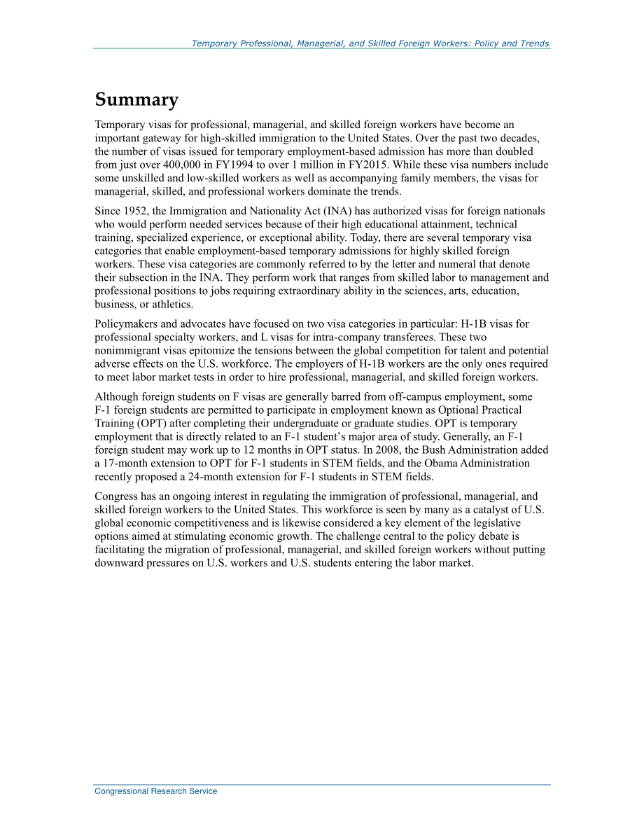 [20160809]R43735_临时专业、管理和熟练外籍工人：政策和趋势.pdf_第2页