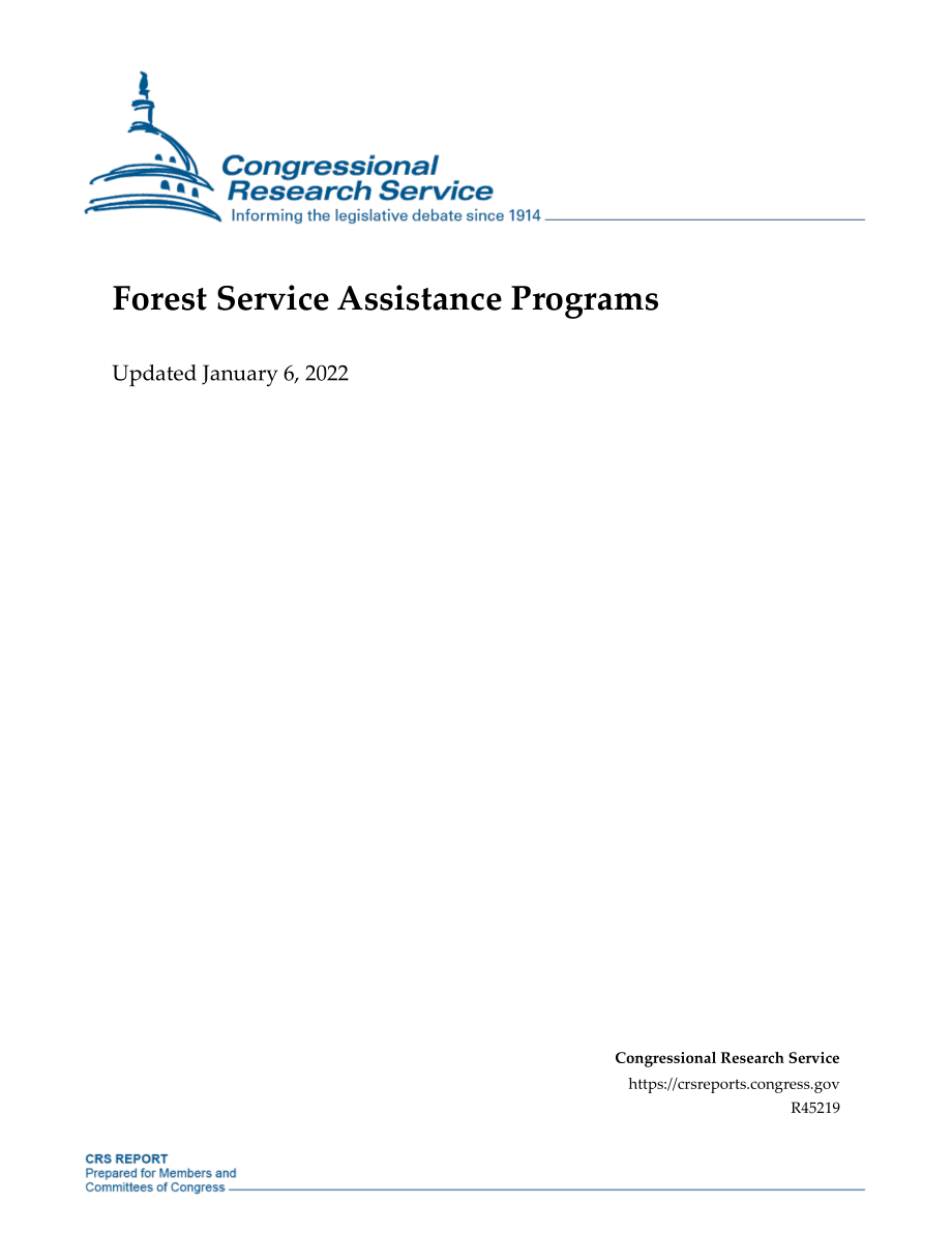 [20220106]R45219_森林服务援助计划.pdf_第1页
