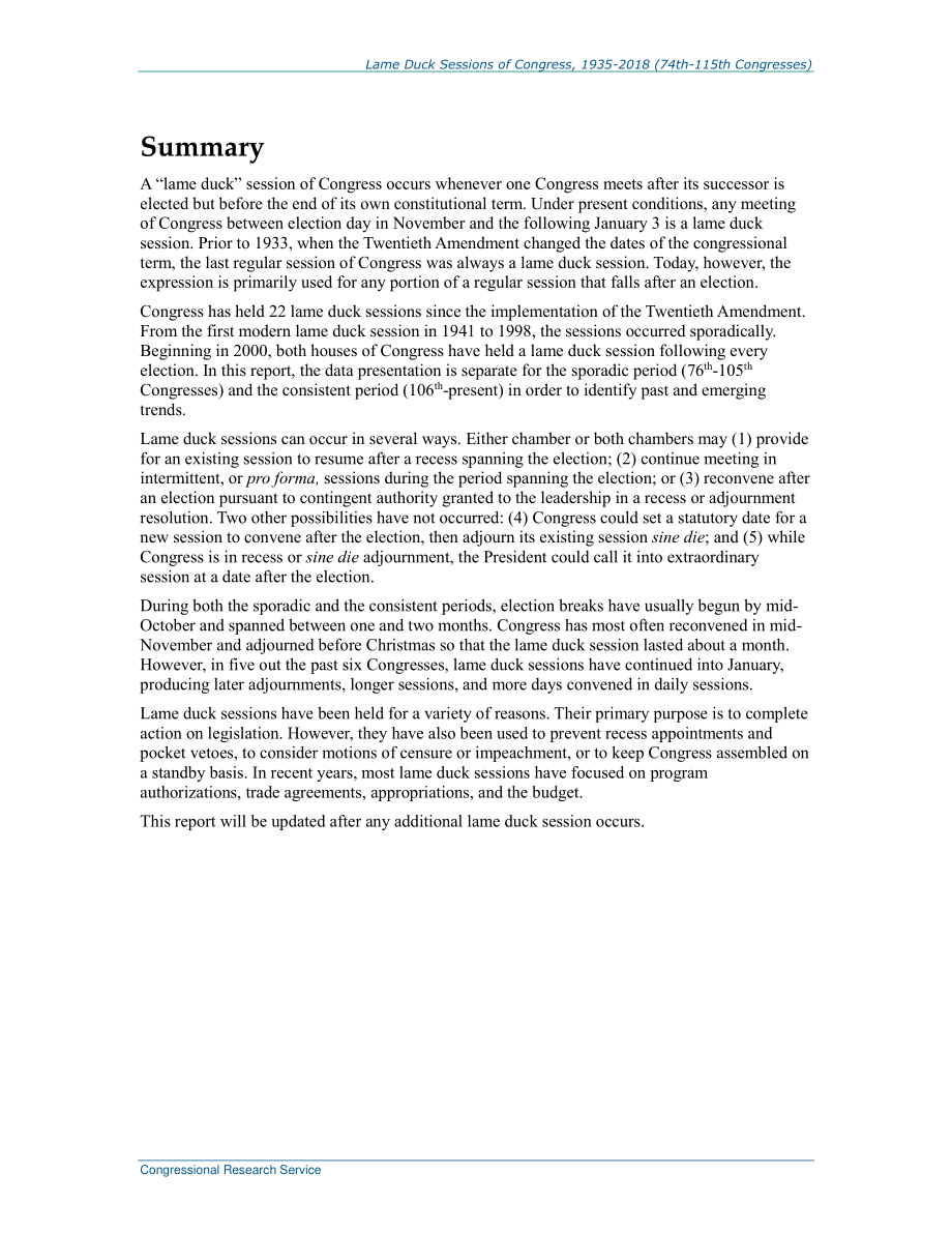 [20201013]R45154_1935-2018年国会跛脚鸭会议（第74-115届国会）.pdf_第2页