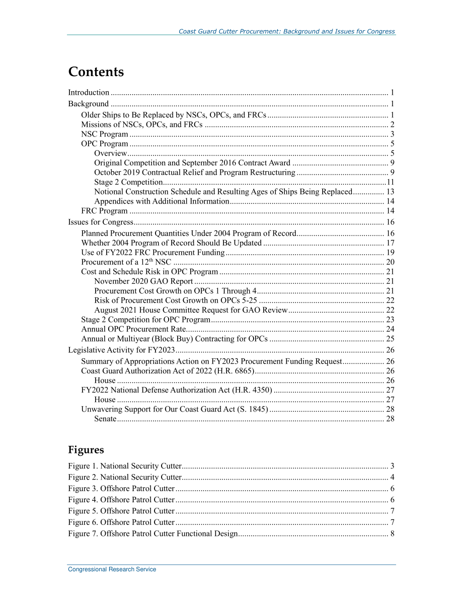 [20220413]R42567_海岸警卫队刀具采购：国会背景和议题.pdf_第3页