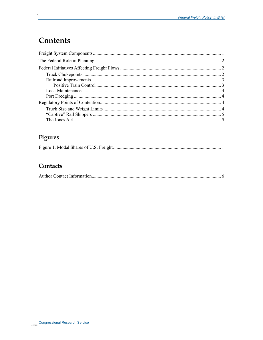 [20131216]R42764_联邦货运政策：简言之.pdf_第2页