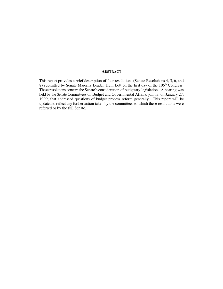 [19990201]RL30044_参议院拟议预算程序改革：参议院第4、5、6和8号决议简析.pdf_第2页