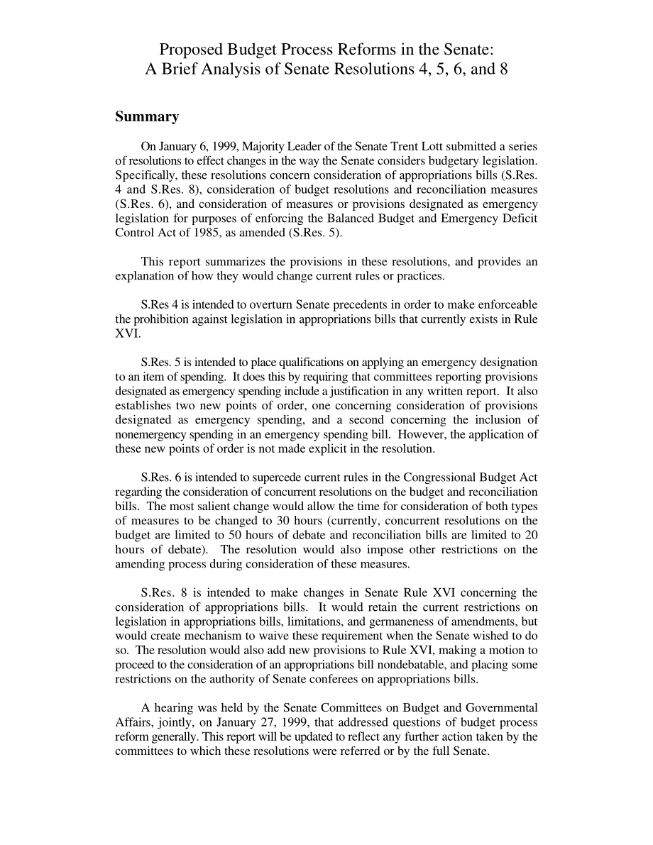 [19990201]RL30044_参议院拟议预算程序改革：参议院第4、5、6和8号决议简析.pdf_第3页