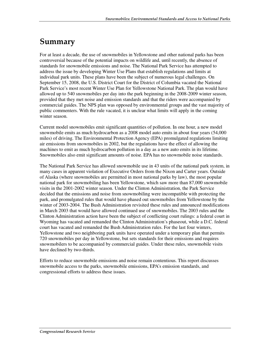 [20081002]RL31149_雪地汽车：环境标准和进入国家公园.pdf_第2页