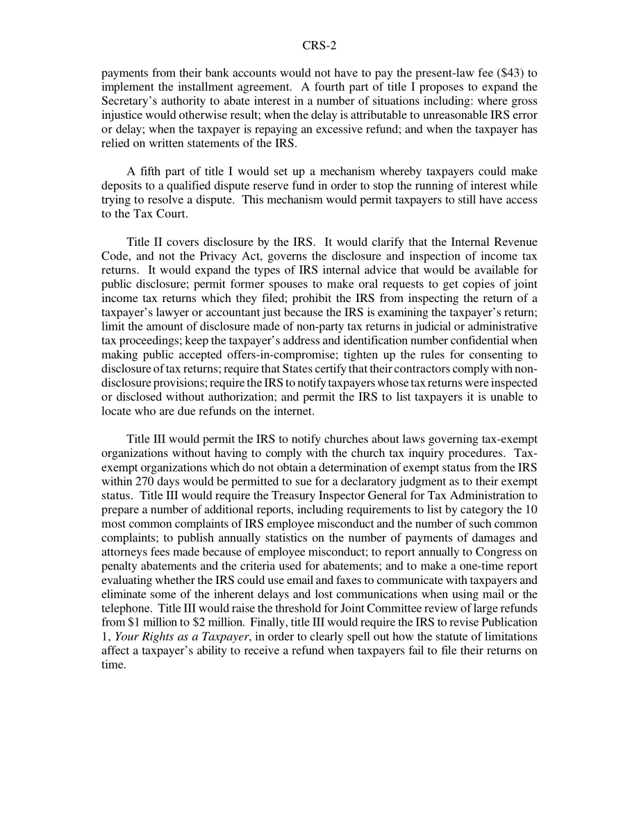 [20000413]RS20545_2000年纳税人权利法案：H、 R4163.pdf_第2页