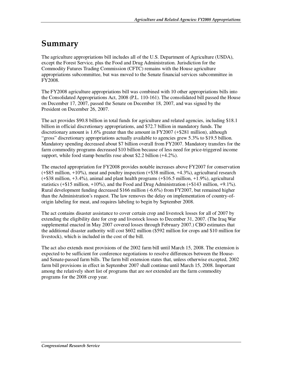[20080201]RL34132_农业和相关机构：2008财年拨款.pdf_第2页
