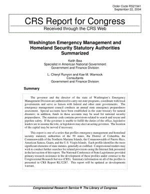 [20040922]RS21941_华盛顿应急管理和国土安全法定机构总结.pdf
