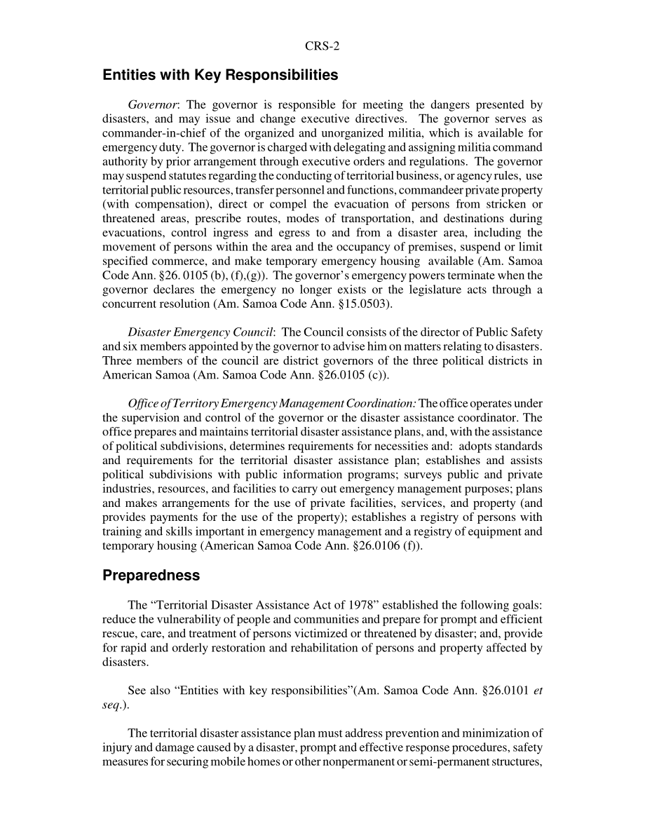 [20040402]RS21803_美属萨摩亚应急管理和国土安全法定机构概述.pdf_第2页