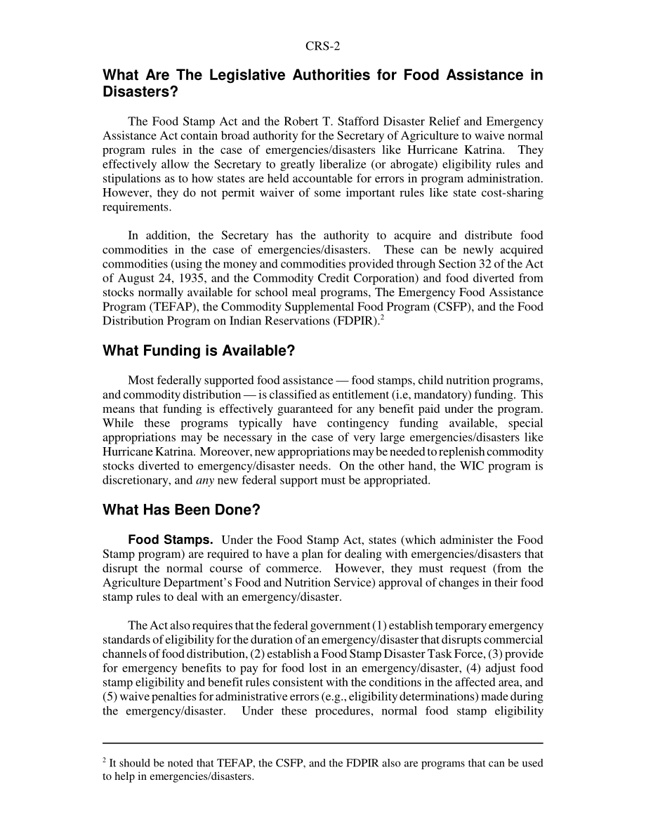 [20050913]RS22258_联邦粮食援助：卡特里娜飓风.pdf_第2页
