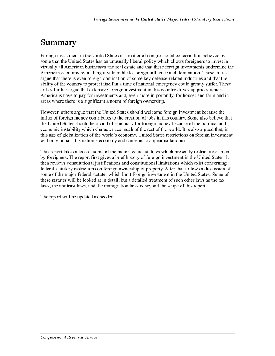 [20130617]RL33103_在美国的外国投资：主要联邦法定限制.pdf_第2页