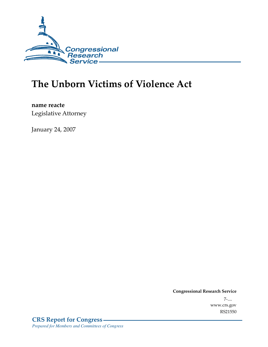 [20070124]RS21550_未出生的暴力受害者法案.pdf_第1页