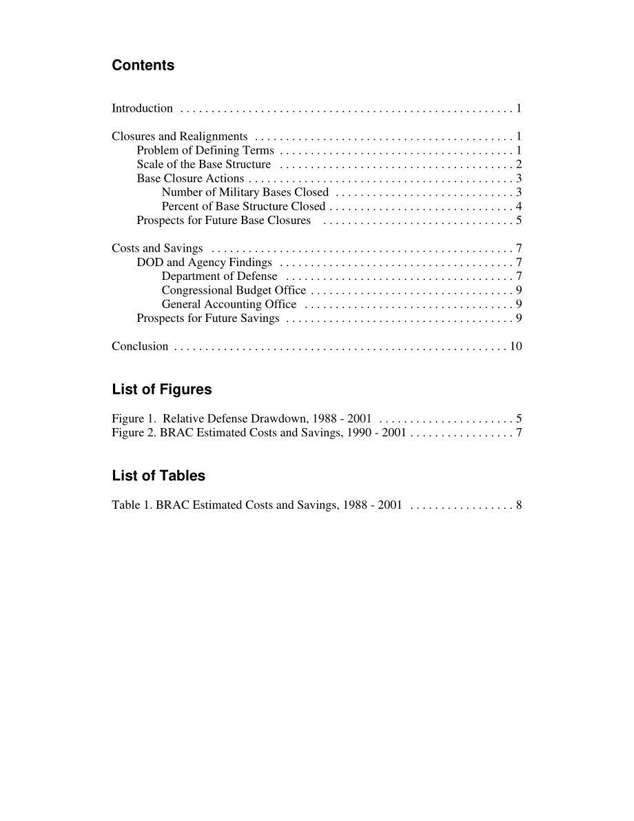 [20010607]RL30440_军事基地关闭：成本和节约估算.pdf_第3页