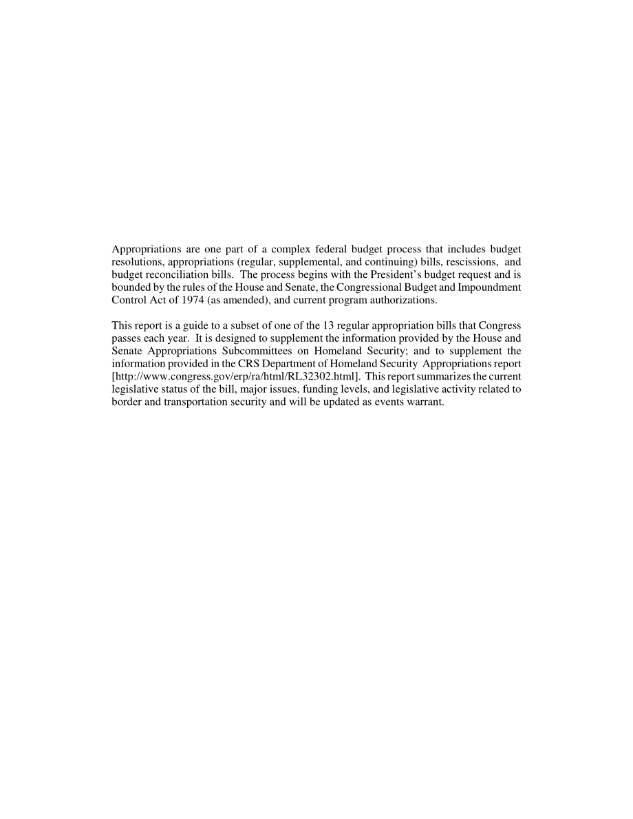 [20041105]RL32566_边境和运输安全：2005财年拨款.pdf_第2页