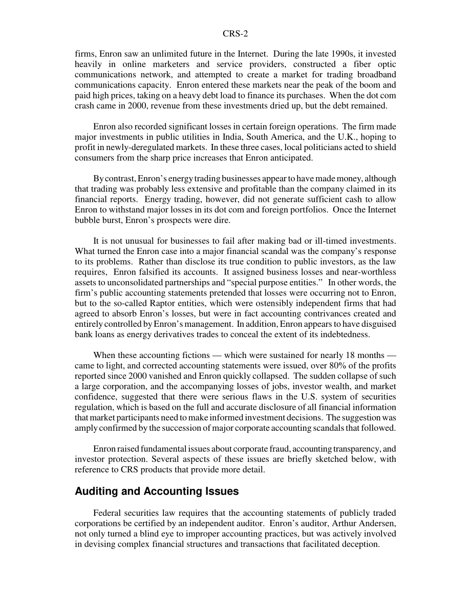 [20040812]RS21135_安然倒闭：财务问题概述.pdf_第2页