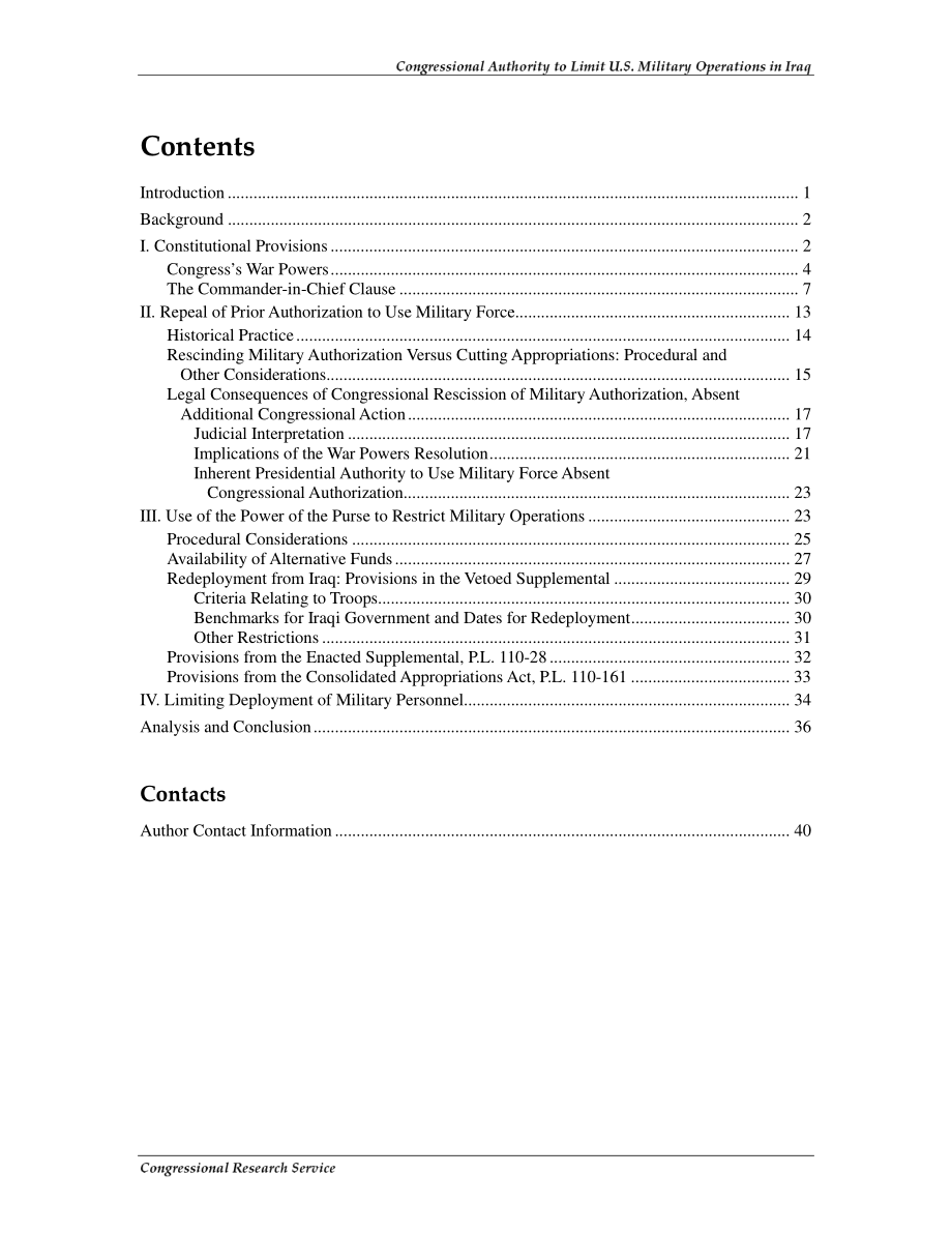 [20080227]RL33837_国会有权限制美国在伊拉克的军事行动.pdf_第3页