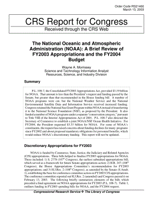 [20030313]RS21460_国家海洋和大气管理局（NOAA）：对2003财年拨款和2004财年预算的简要审查.pdf