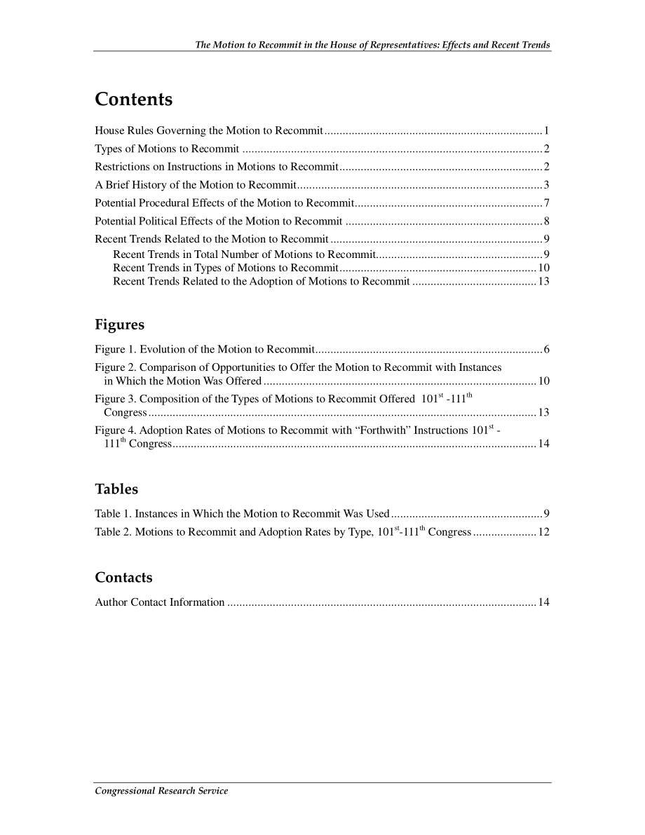 [20110124]RL34757_众议院再次承诺的动议：影响和近期趋势.pdf_第3页