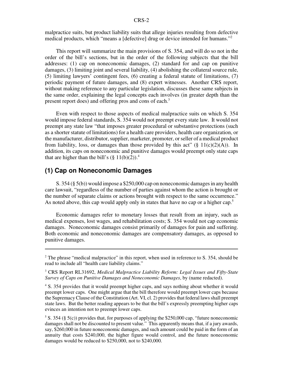 [20060118]RS22075_医疗事故责任改革：S、 354109届国会.pdf_第2页