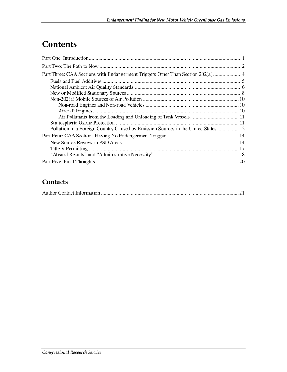 [20091215]R40984_美国环保署新机动车温室气体排放危害调查结果的法律后果.pdf_第3页