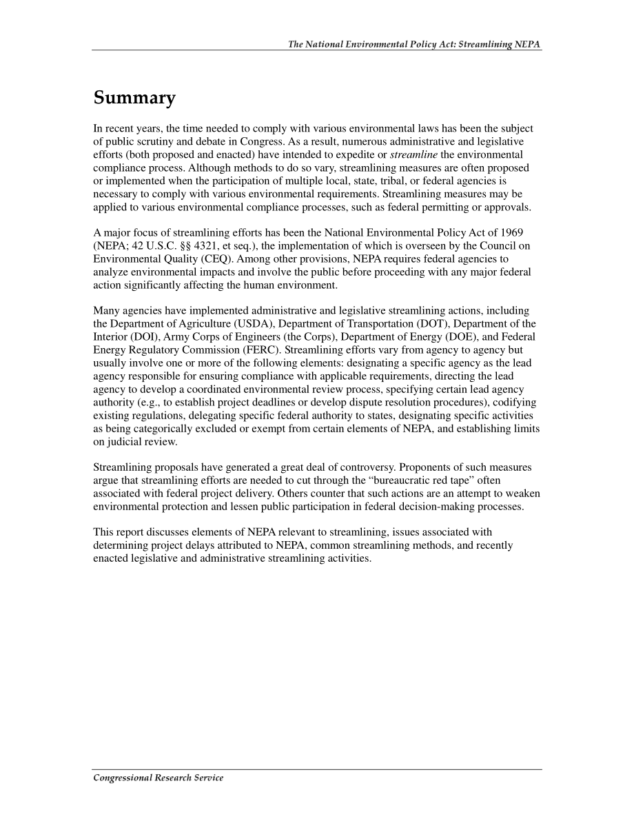 [20071206]RL33267_《国家环境政策法》：简化《国家环境政策法》.pdf_第2页