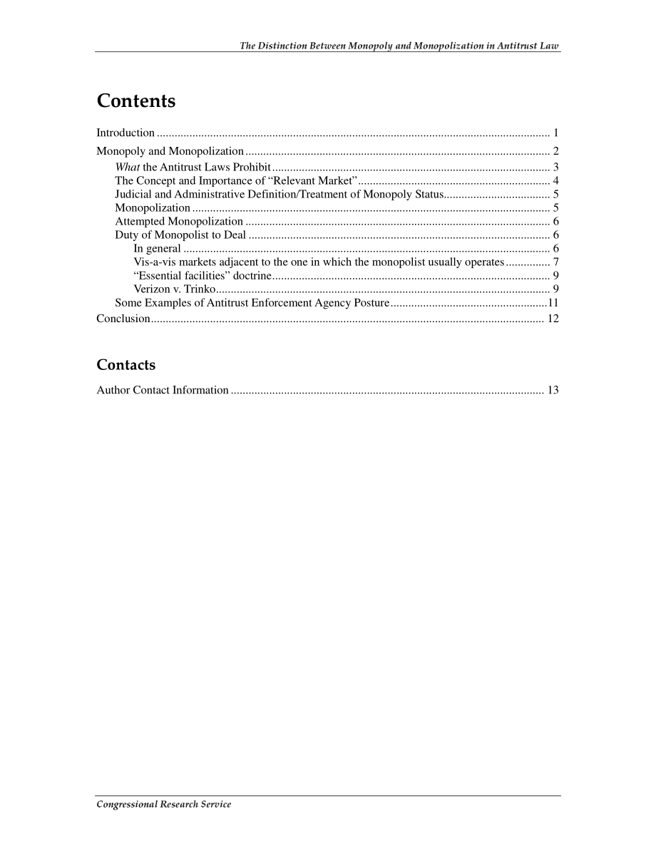 [20061023]RL33708_反垄断法中垄断与垄断的区分.pdf_第3页