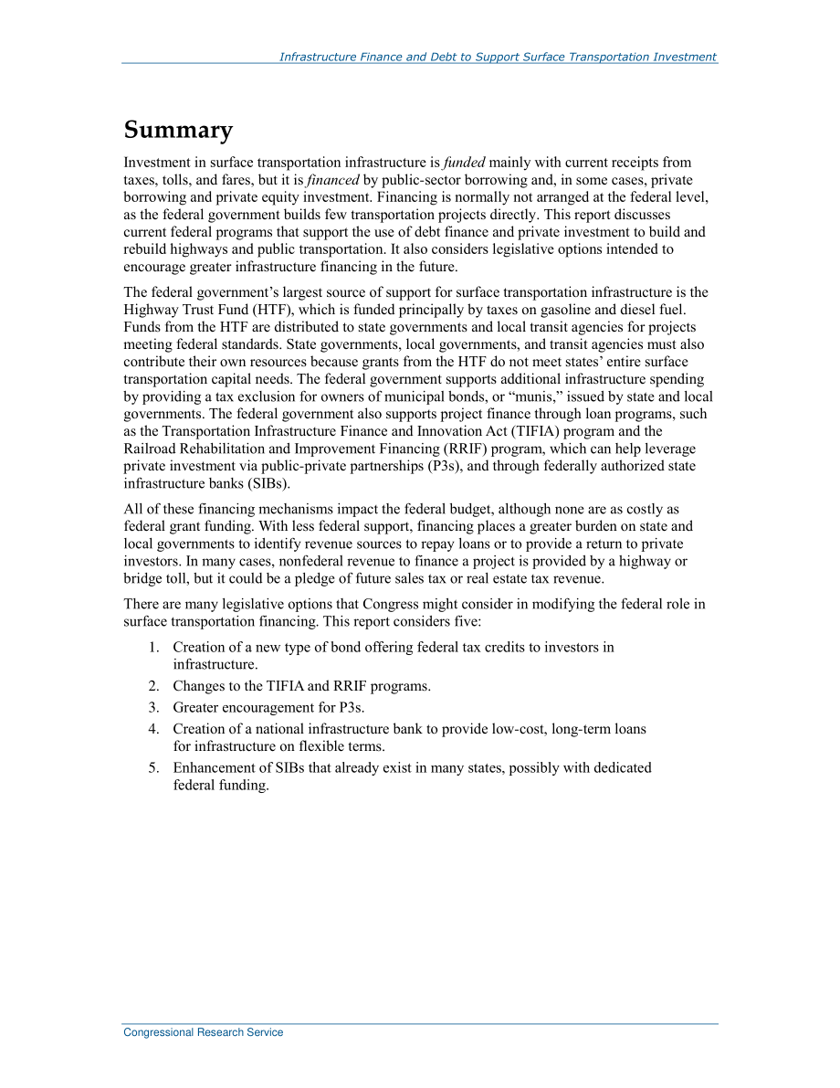 [20161117]R43308_支持地面运输投资的基础设施融资和债务.pdf_第2页
