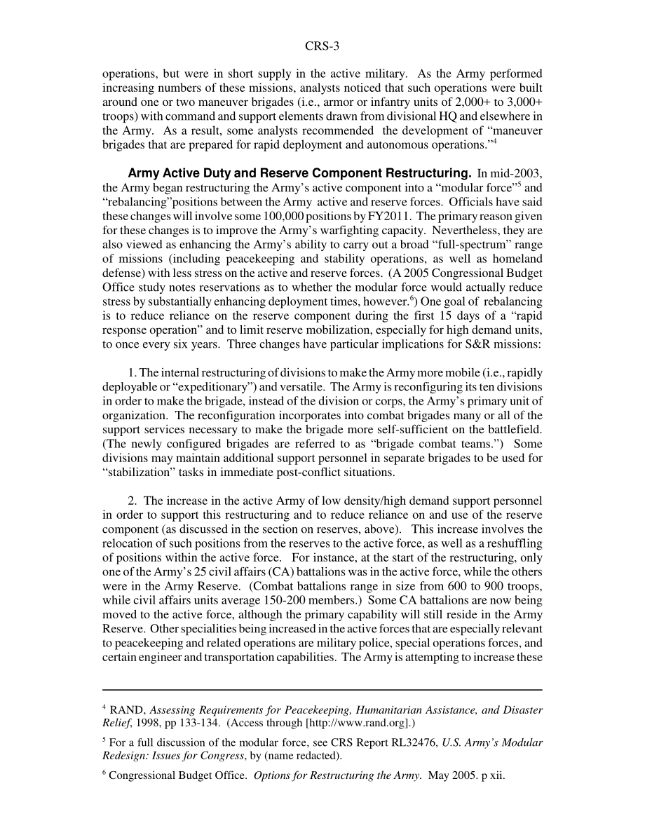 [20060710]RS22473_维持和平及相关稳定行动：陆军部队结构变更建议.pdf_第3页