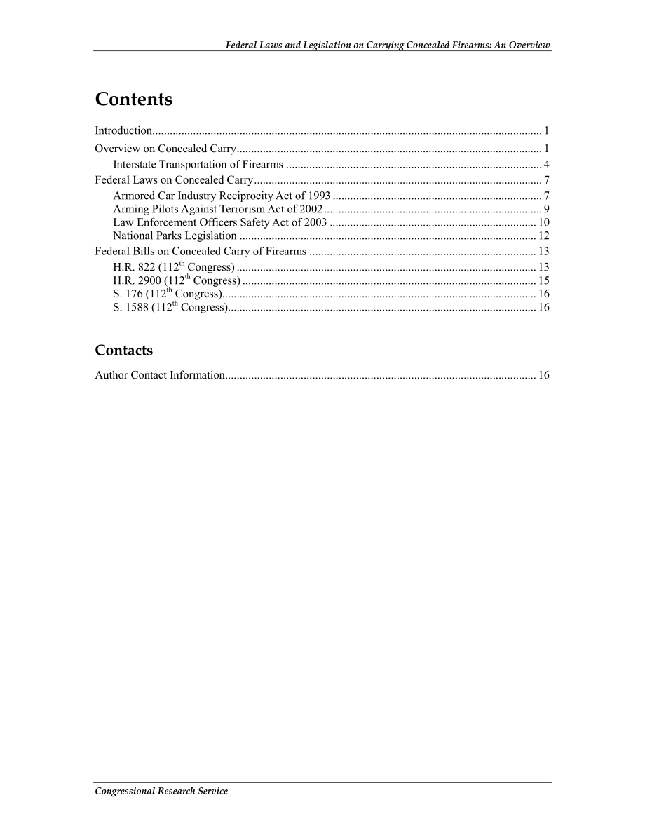 [20111122]R42099_关于携带隐蔽枪支的联邦法律和立法：概述.pdf_第3页