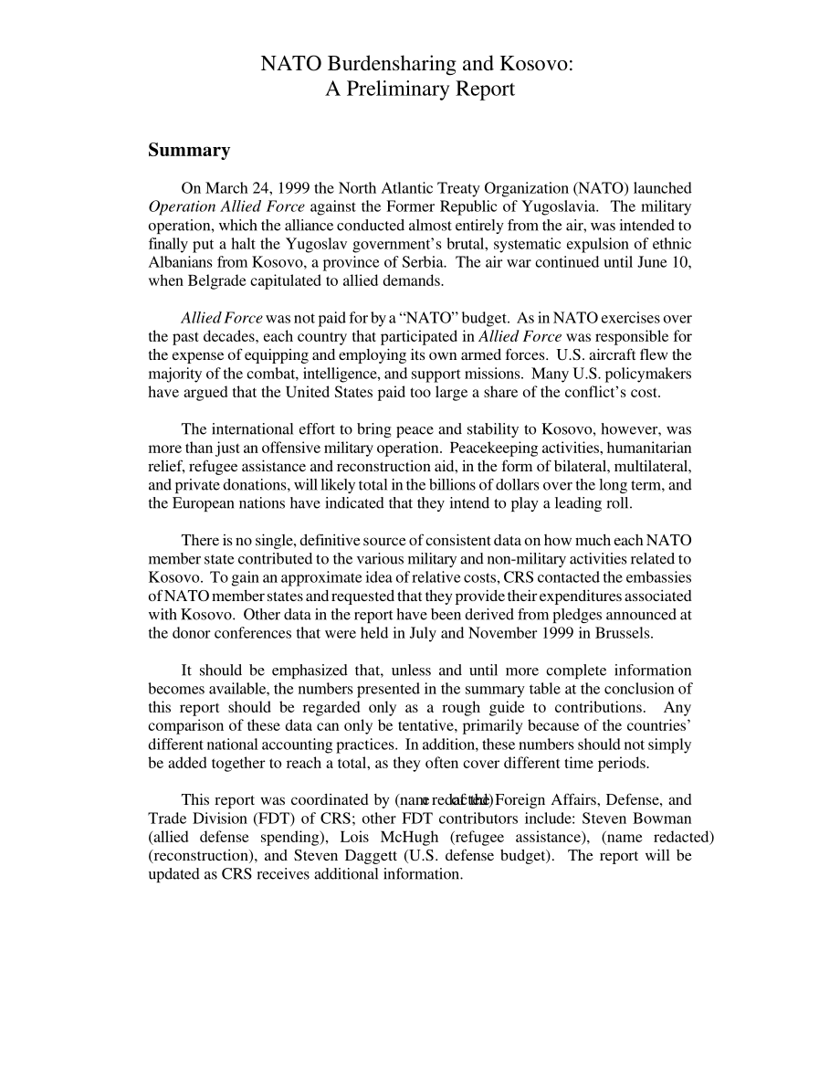 [20000103]RL30398_北约负担分担和科索沃：初步报告.pdf_第3页
