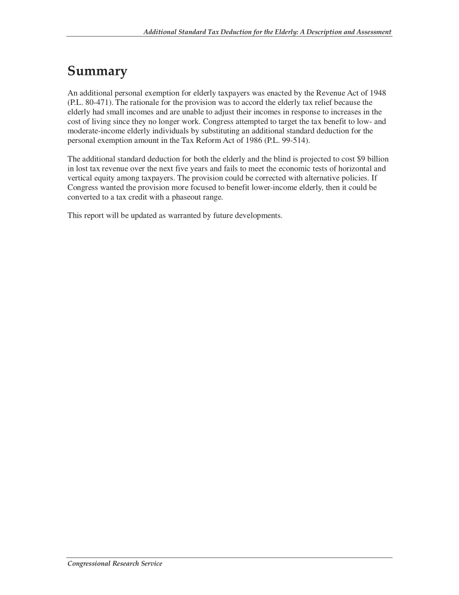 [20080507]RS20342_老年人附加标准税收减免：描述和评估.pdf_第2页