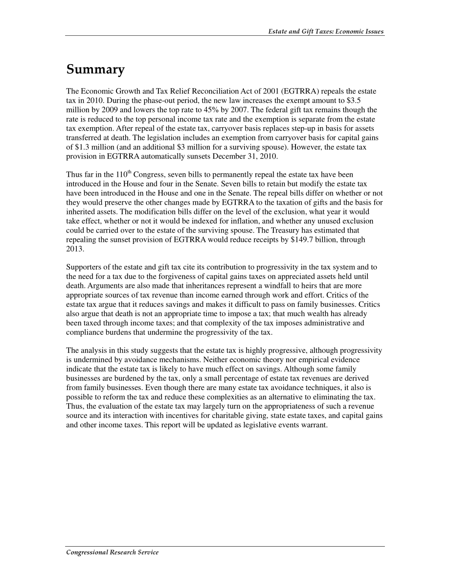 [20080319]RL30600_遗产税和赠与税：经济问题.pdf_第2页