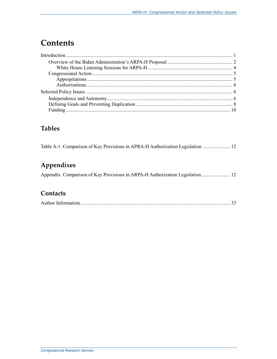[20220415]R47074_高级卫生研究项目局（ARPA-H）：国会行动和选定的政策问题.pdf_第3页