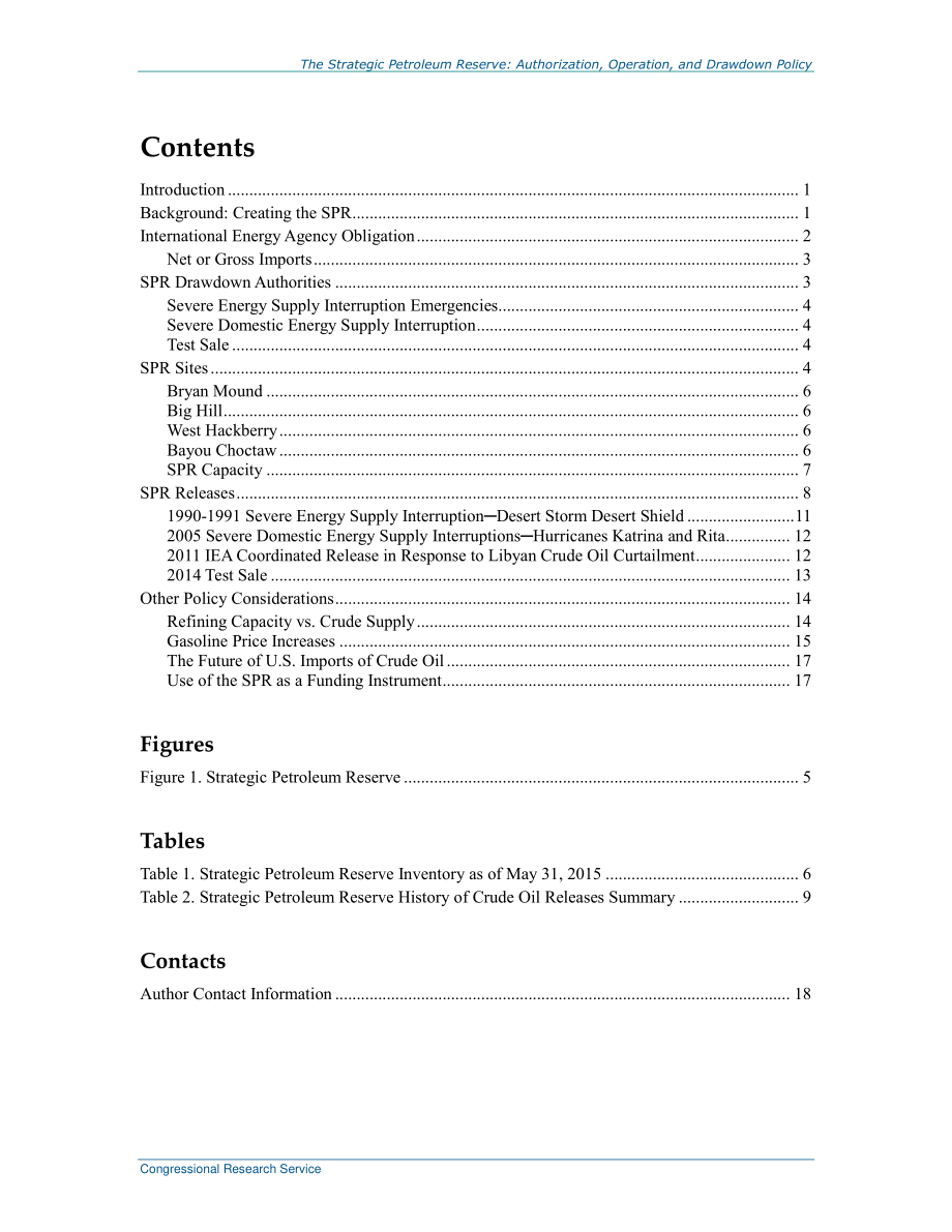 [20170501]R42460_战略石油储备：授权、运营和提款政策.pdf_第3页