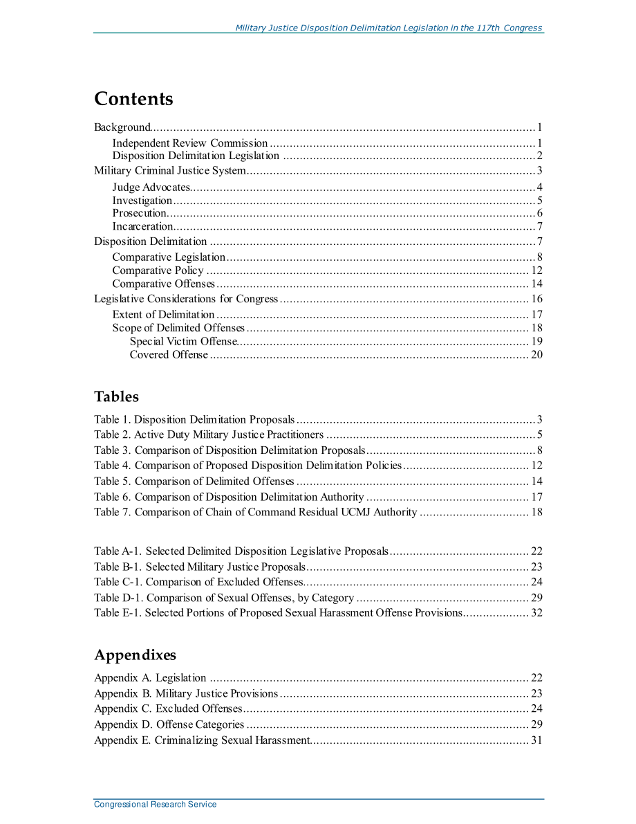 [20211018]R46940_第117届国会军事司法处置划界立法.pdf_第3页