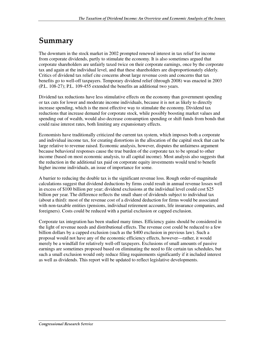 [20080401]RL31597_股息收入的征税：这些问题的概述和经济分析.pdf_第2页
