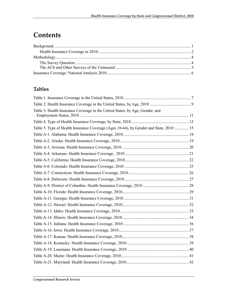 [20111020]R42055_2010年各州和国会选区的医疗保险覆盖率.pdf_第3页
