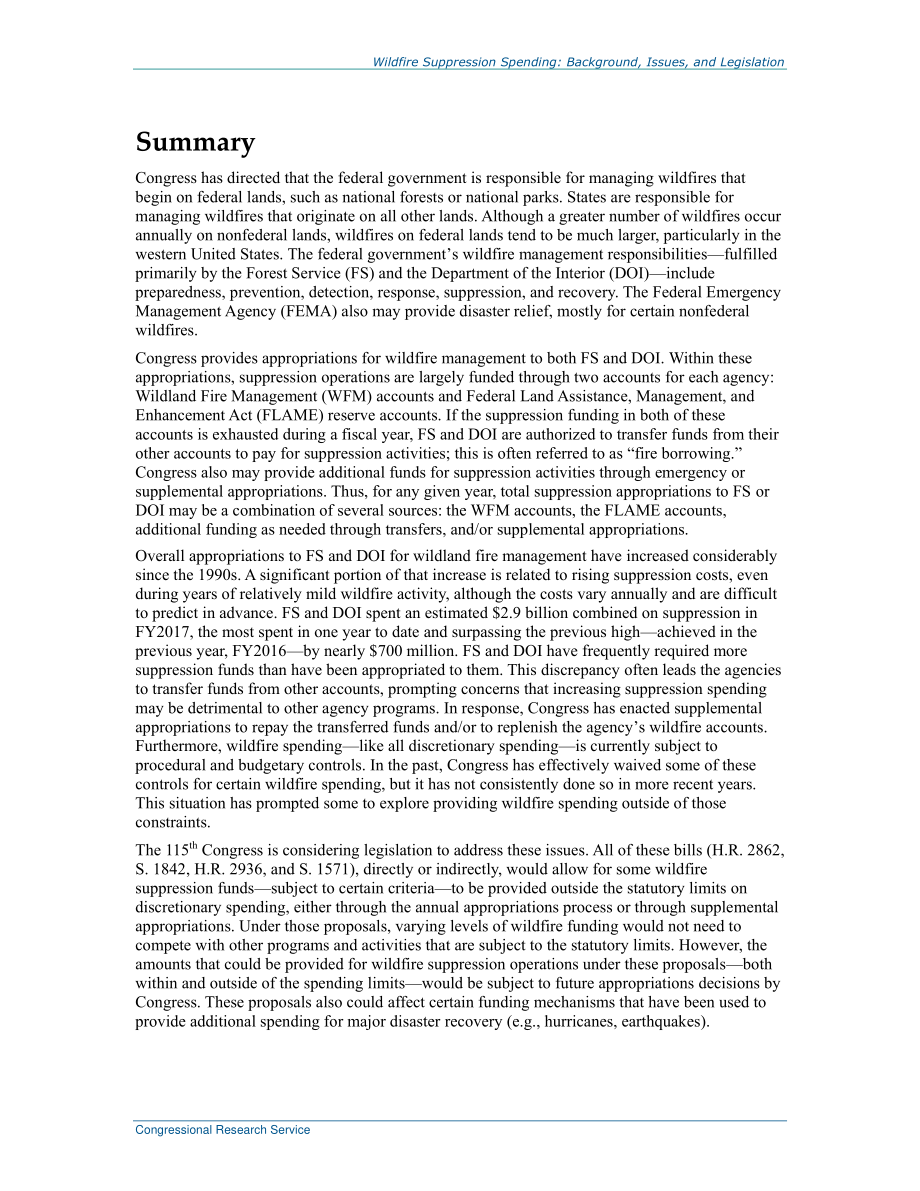 [20171108]R44966_野火扑灭支出：第115届国会的背景、问题和立法.pdf_第2页