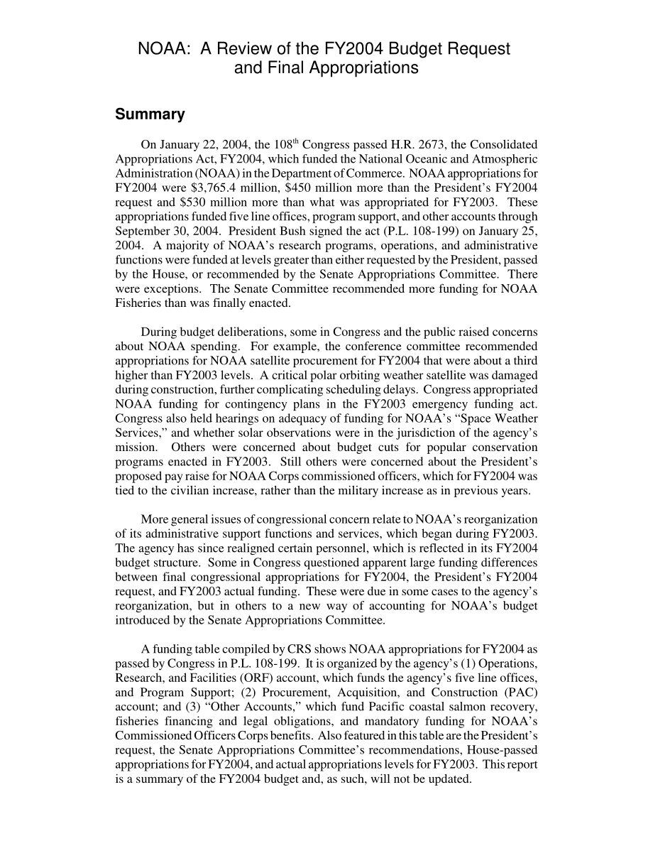 [20040528]RL32413_NOAA：对2004财年预算请求和最终拨款的审查.pdf_第2页