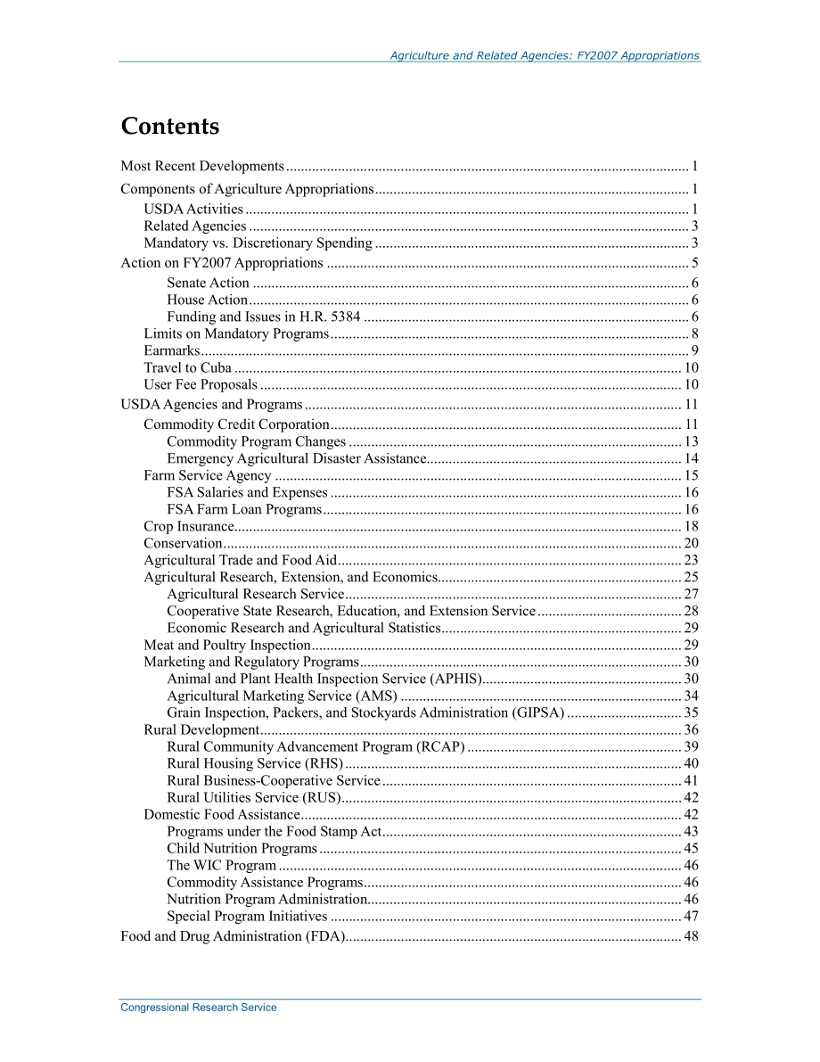 [20070104]RL33412_农业和相关机构：2007财年拨款.pdf_第3页