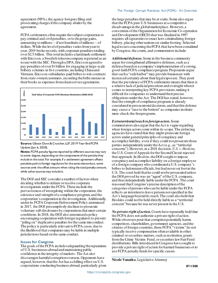 [20200629]IF11588_《反海外腐败法》（FCPA）：概述.pdf_第2页