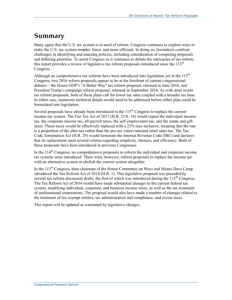 [20170228]R44771_近期税制改革建议概述.pdf_第2页