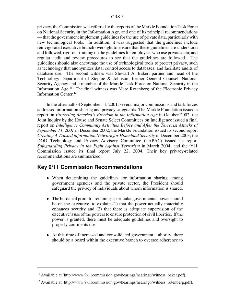 [20040819]RS21915_隐私：9·11委员会的主要建议.pdf_第3页