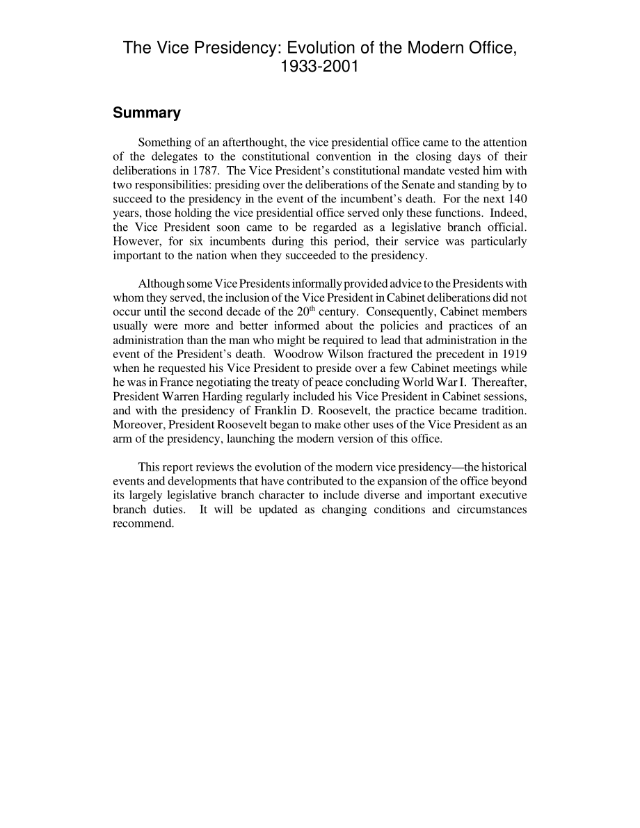 [20010213]RL30842_副主席：1933-2001年现代办公室的演变.pdf_第2页
