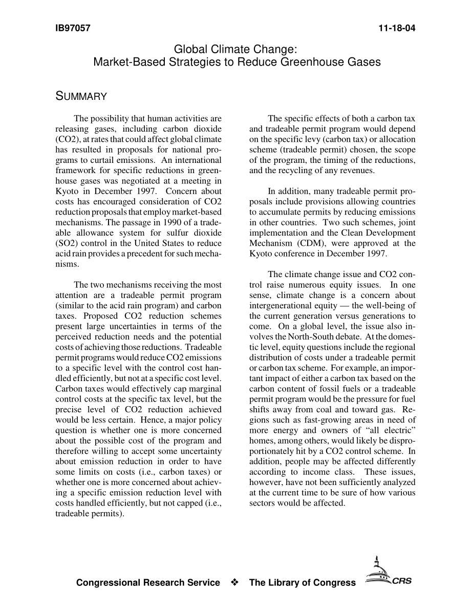 [20041118]IB97057_全球气候变化：减少温室气体排放的基于市场的战略.pdf_第3页