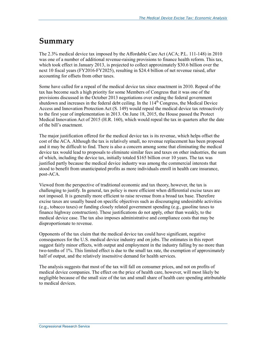 [20150618]R43342_医疗器械消费税：经济分析.pdf_第2页